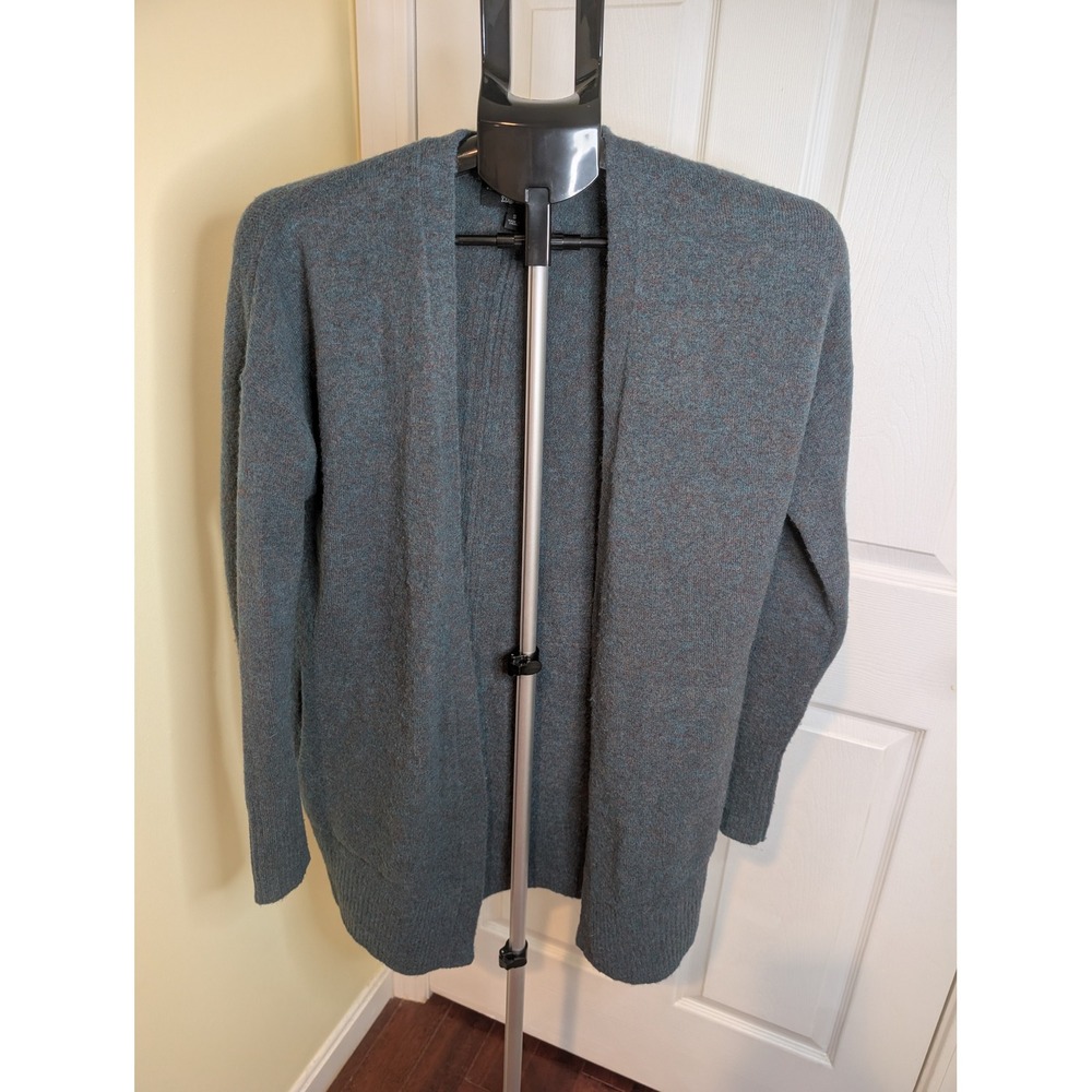 Banana Republic Cardigan Women S Teal Wool Alpaca Italian Filpucci Yarn Open‎